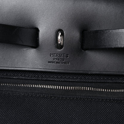 Hermes Military Toile Vache Hunter Herbag Zip PM 31 Black 7 of 16