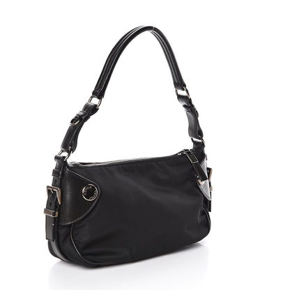 Prada Tessuto Nylon Nappa Shoulder Bag Black 3 of 9