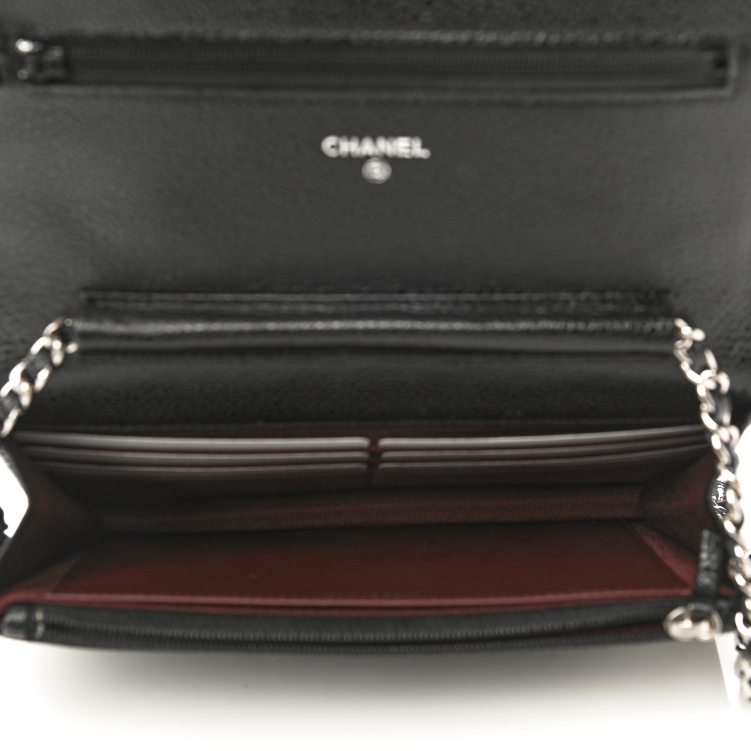 Chanel Caviar Quilted Wallet On Chain WOC Black 5 of 12