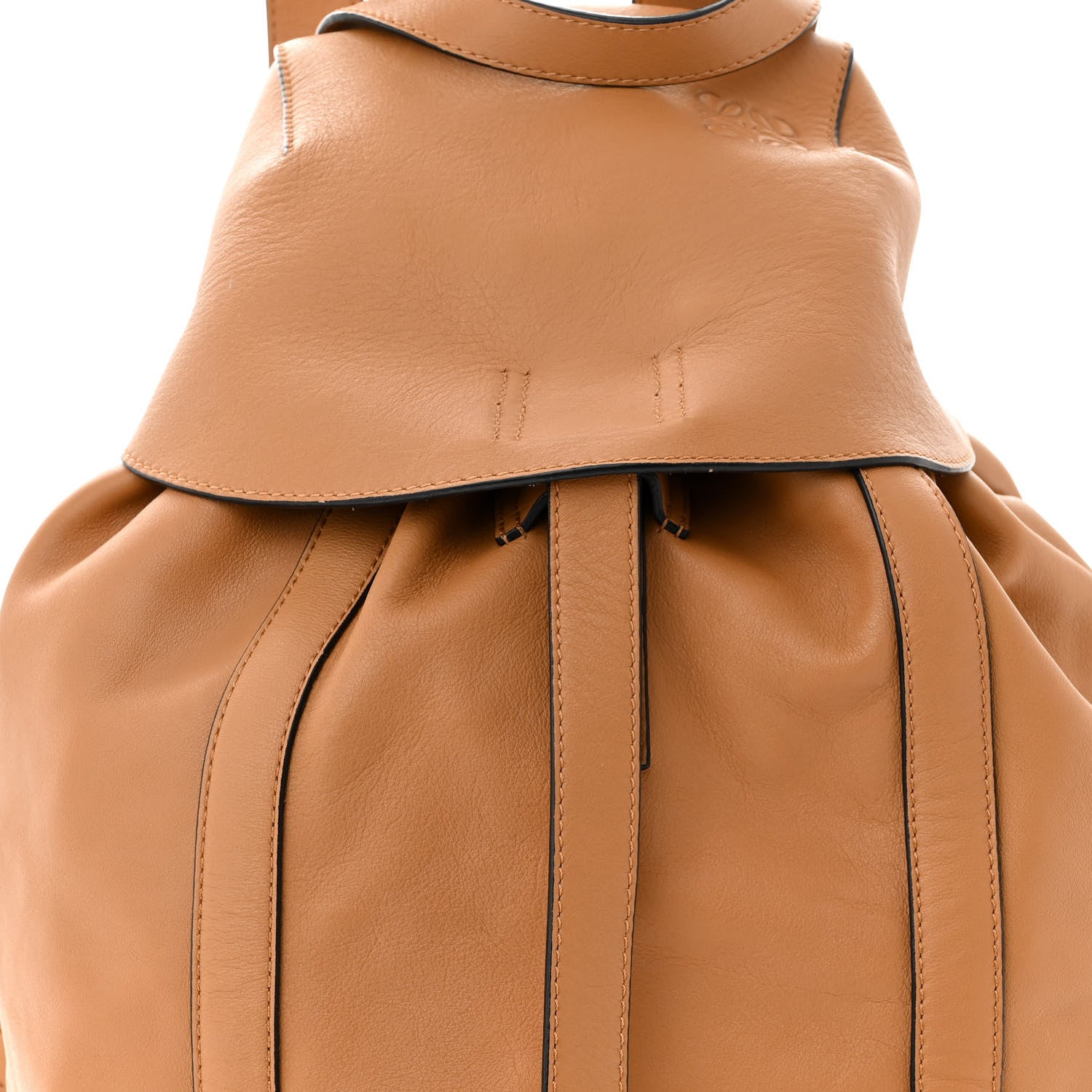 Loewe Calfskin Belt Backpack Tan 8 of 12