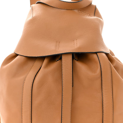 Loewe Calfskin Belt Backpack Tan 8 of 12