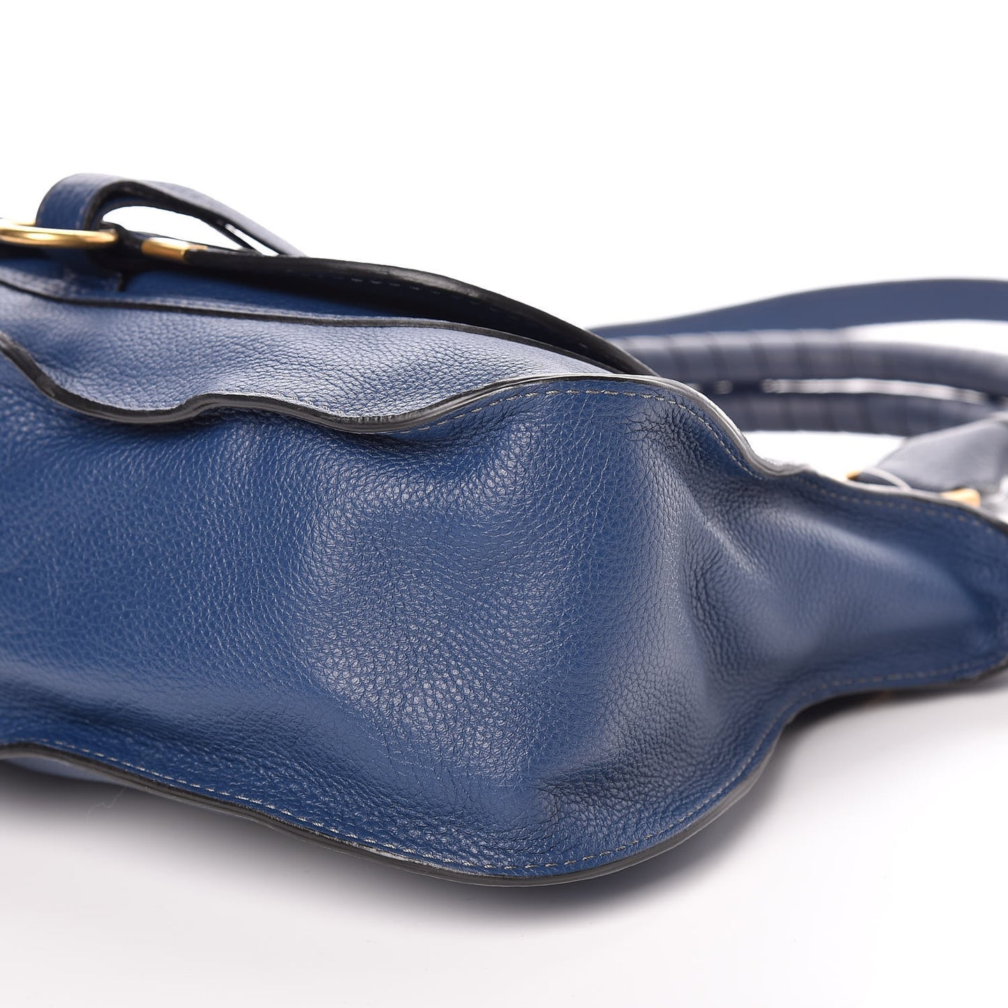 Calfskin Medium Marcie Satchel Royal Navy