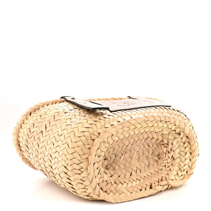 Loewe Raffia Small Basket Tote Bag Natural Tan 3 of 9