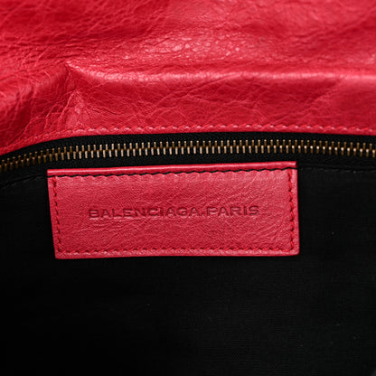 Balenciaga Agneau Classic Hardware Envelope Clutch Rose Thulian 7 of 11