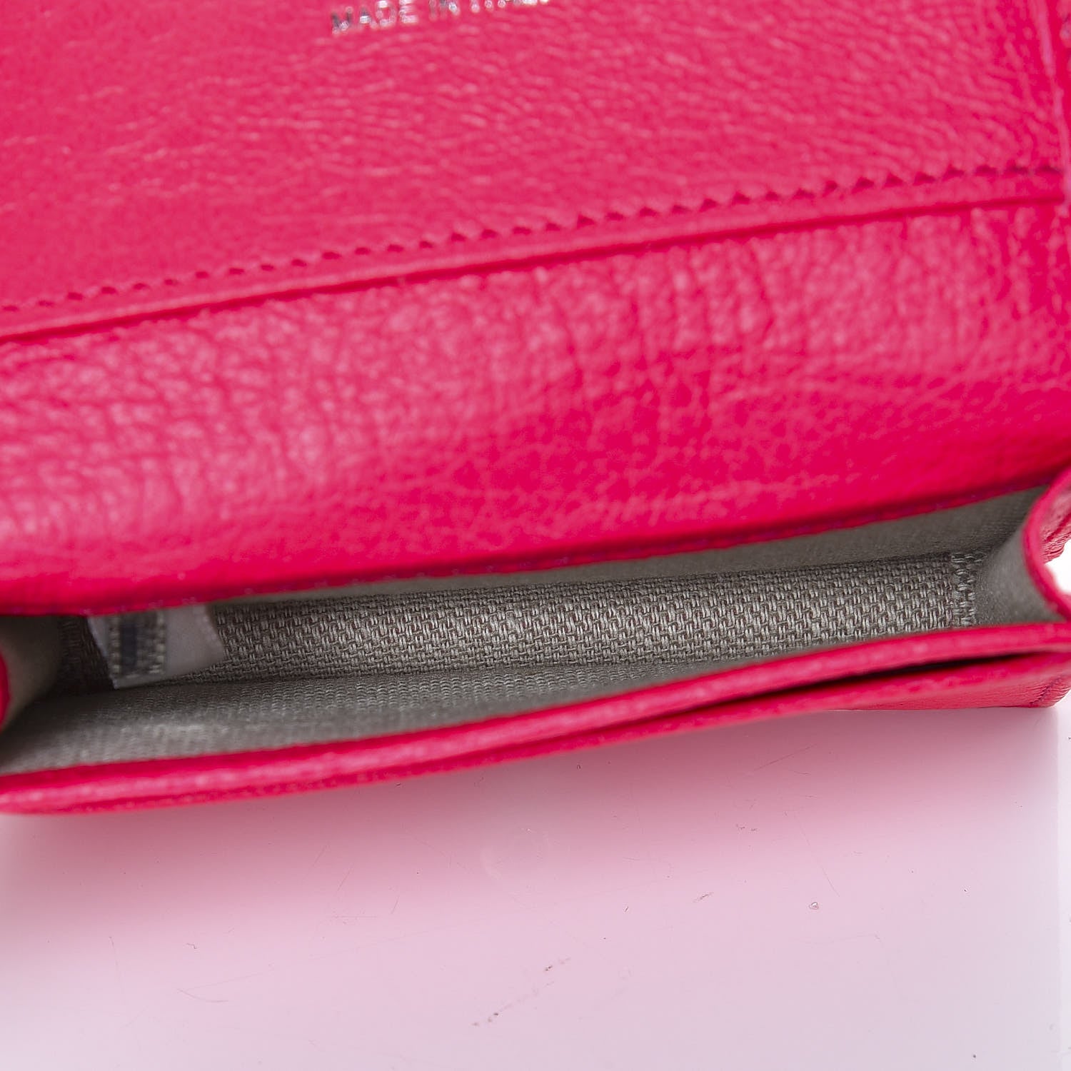 Jimmy Choo Fluorescent Calfskin Star Studded Nello Card Holder Shocking Pink 7 of 8