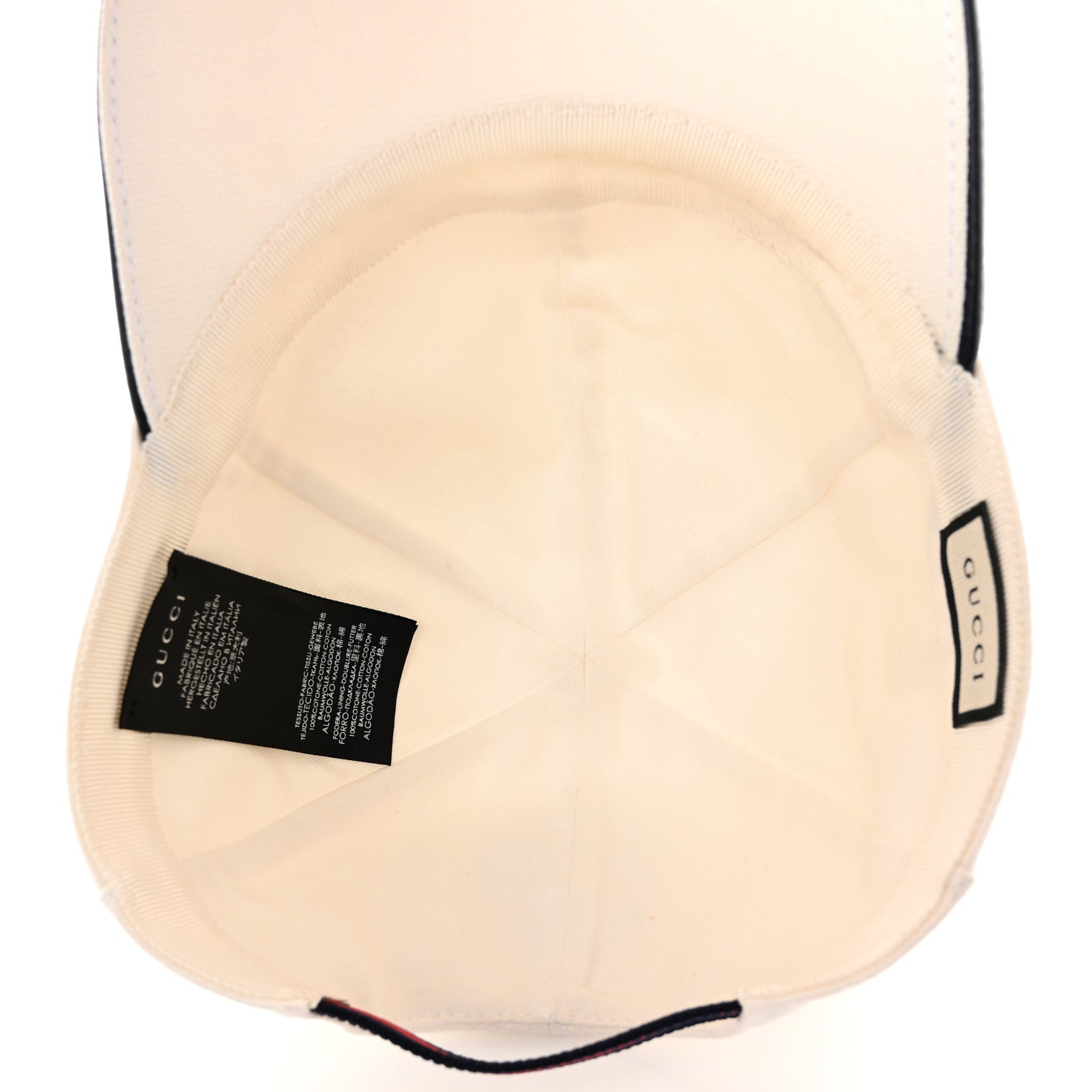 Gucci Canvas Web Baseball Hat L White 7 of 11