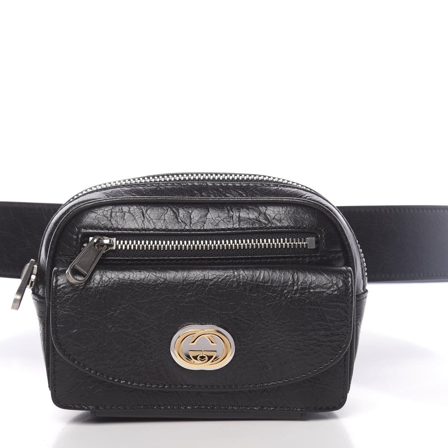 Gucci Fluffy Calfskin Mini Morpheus Belt Bag Black 10 of 11
