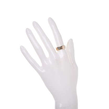 Gucci 18K Yellow Gold Enamel Wide Icon Blooms Ring 52 6 2 of 5