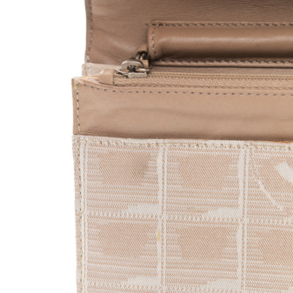 Chanel Nylon Travel Wallet On Chain WOC Beige 14 of 18