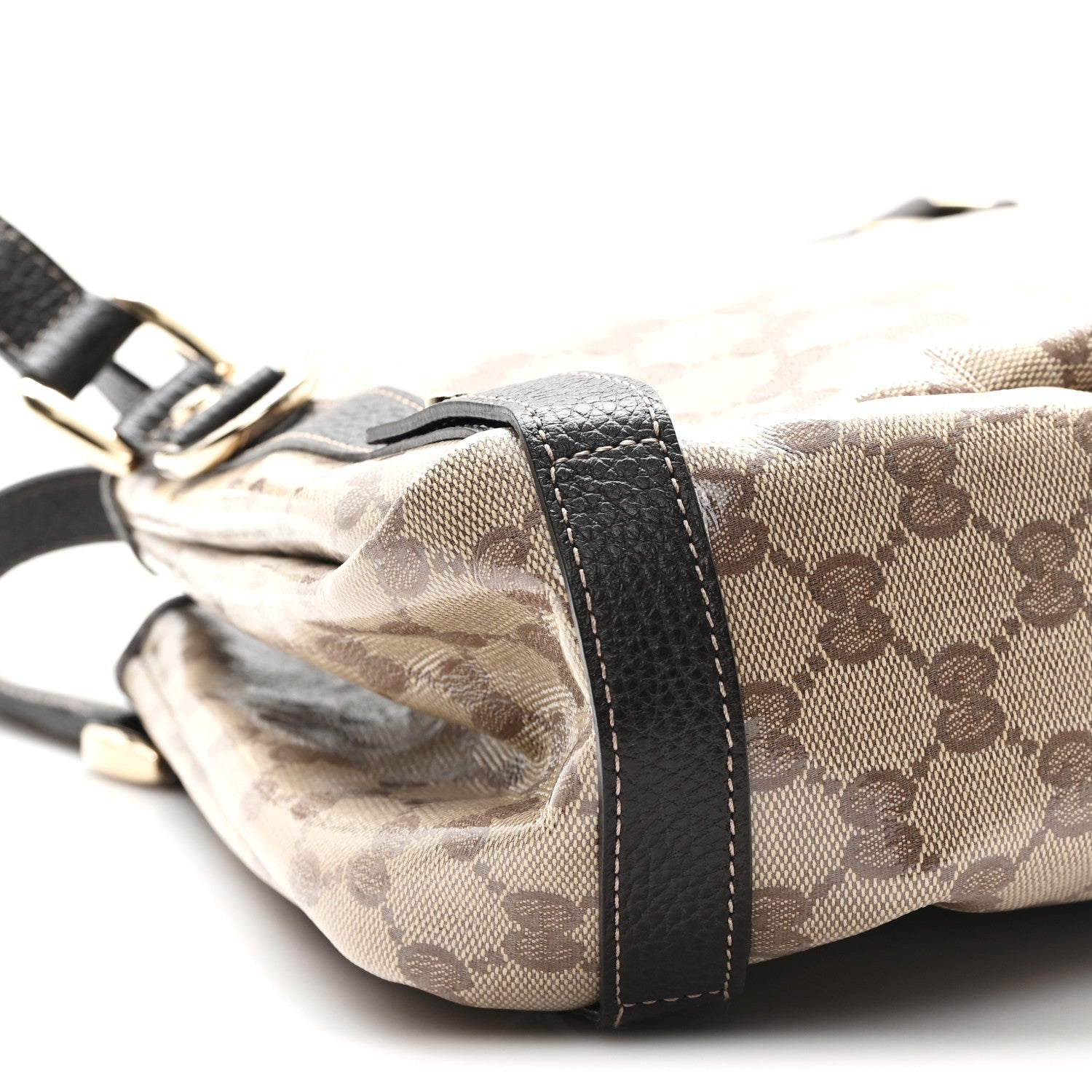 Gucci Crystal Monogram Medium Abbey Shoulder Bag Dark Brown 9 of 10