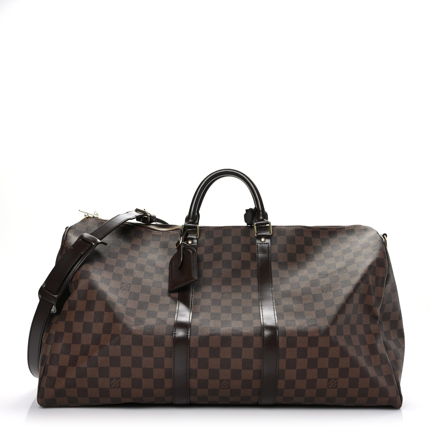 Louis Vuitton Damier Ebene Keepall Bandouliere 55 1 of 11