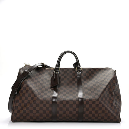 Louis Vuitton Damier Ebene Keepall Bandouliere 55 1 of 11