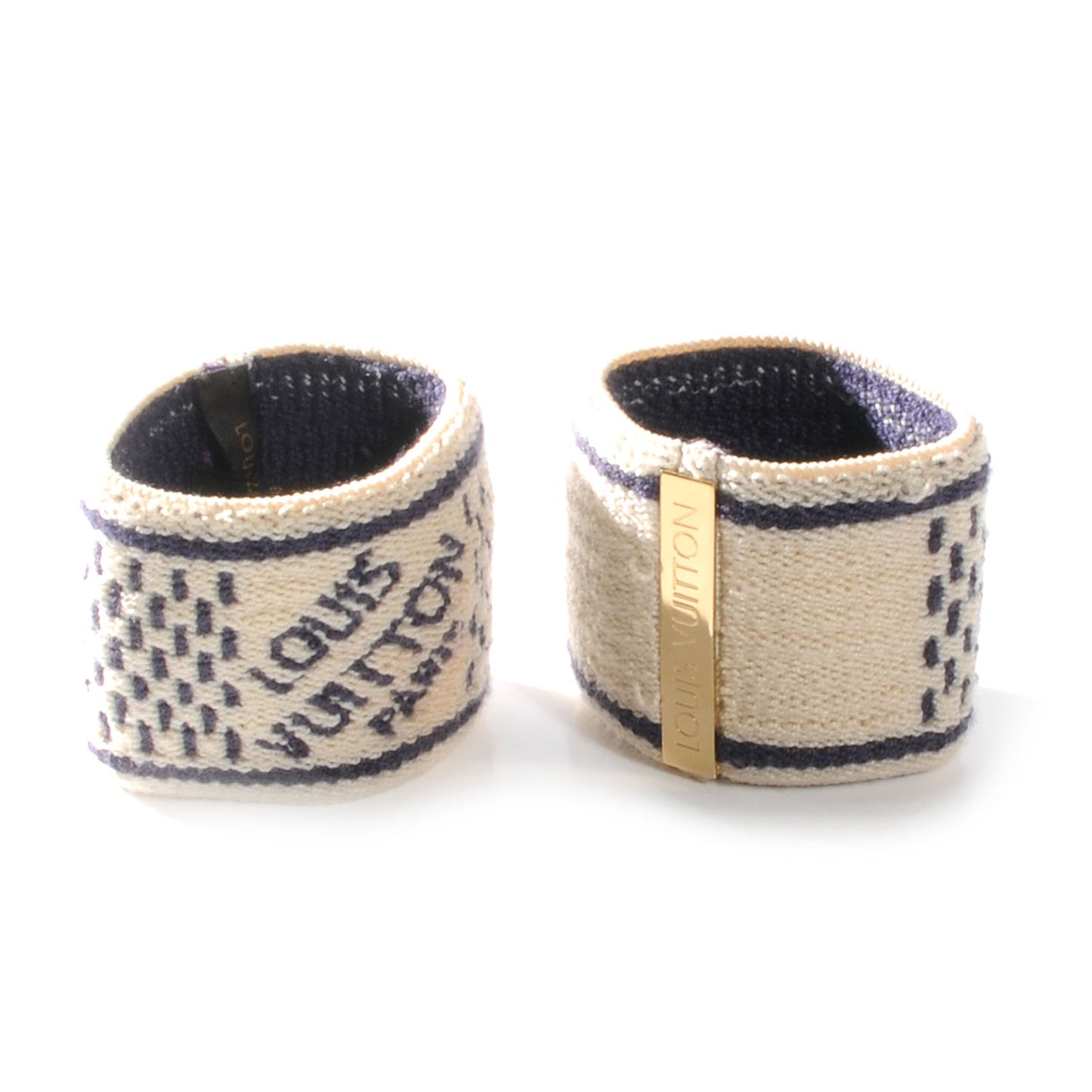 Cotton Damier Azur Gym Wrist Bands