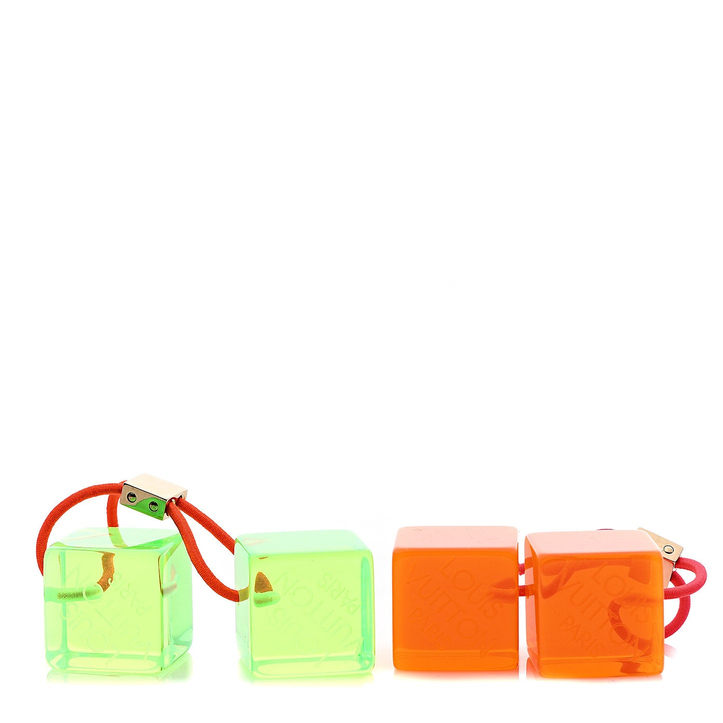 Resin Fluo Robert Wilson Hair Cubes Green Orange