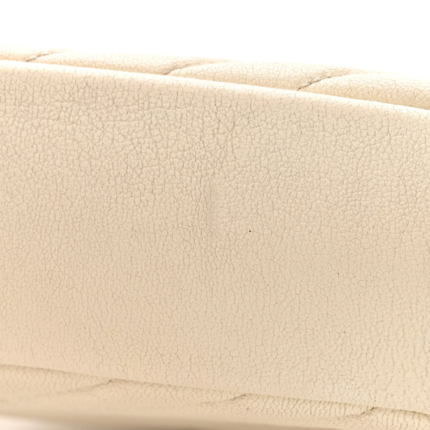 Sheepskin Matelasse Chevron Monogram Medium College Bag Dove White