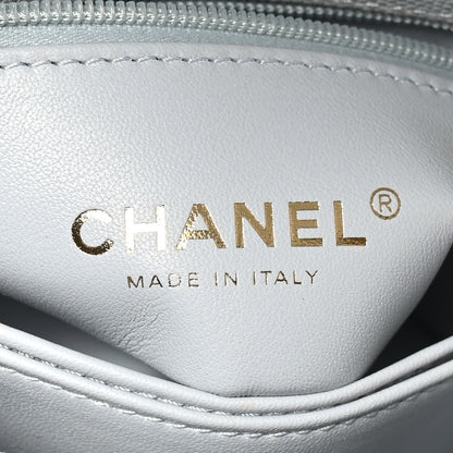 Chanel Caviar Quilted Extra Mini Coco Handle Flap Light Blue 7 of 11