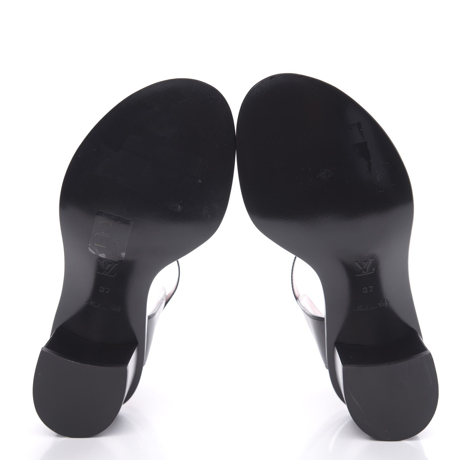 Louis Vuitton Calfskin Monogram Passenger Sandals 37 Black 5 of 8