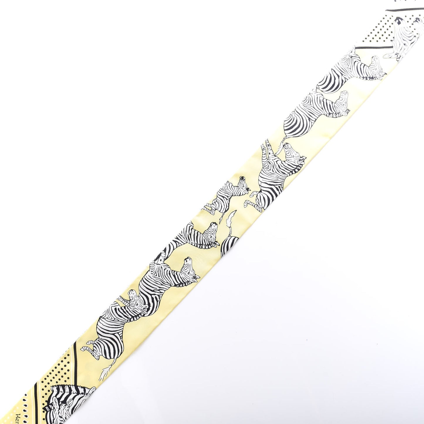 Silk Les Zebres Twilly Jaune Soufre Black