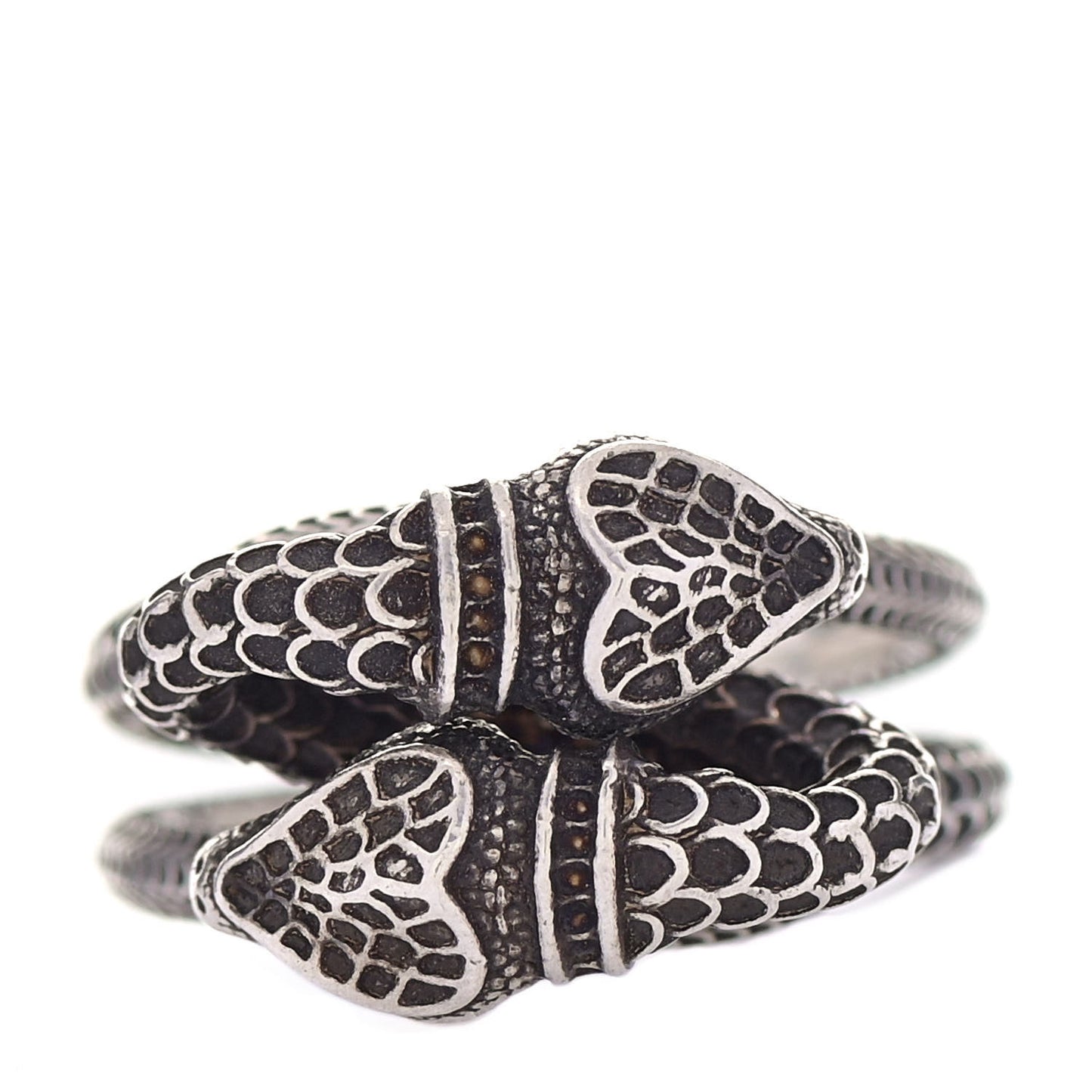 Sterling Silver Gucci Garden Double Snake Ring 53 6.5