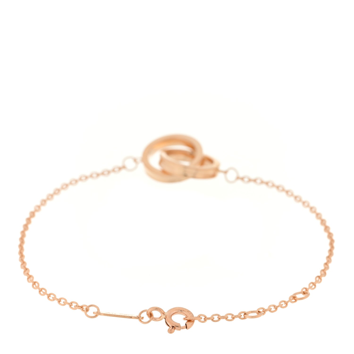 Tiffany 18K Rose Gold 1837 Interlocking Circles Bracelet 2 of 3