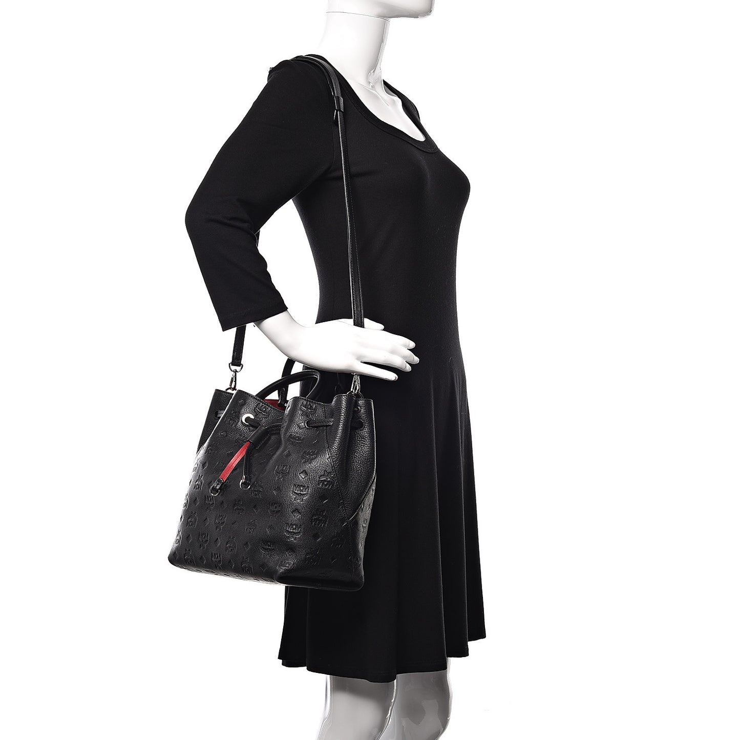 Calfskin Ottomar Klara Bucket Black