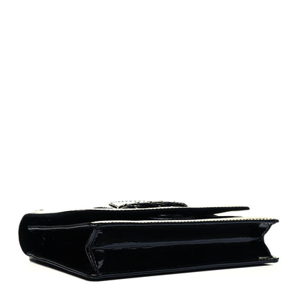 Valentino Garavani Patent Histoire Flap Black 4 of 8
