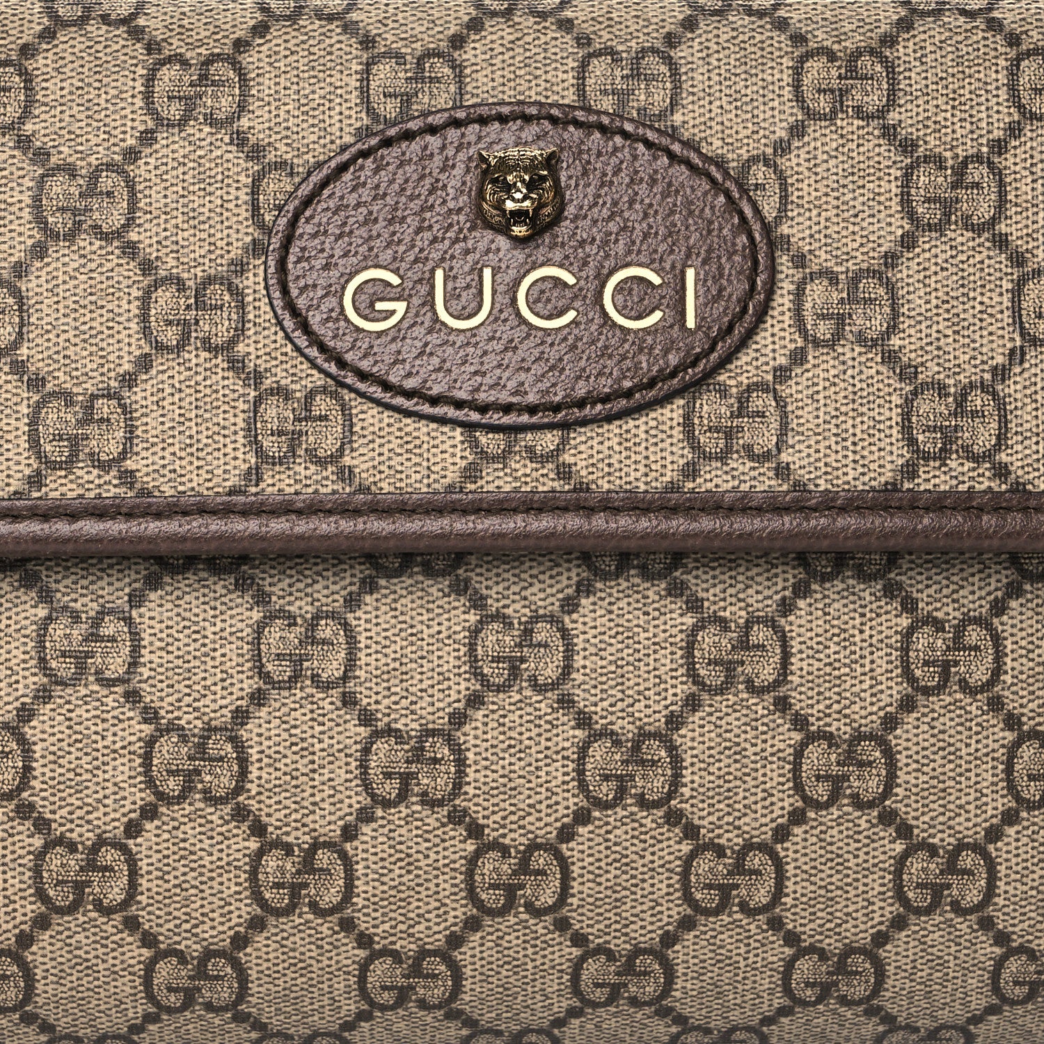 Gucci GG Supreme Monogram Neo Vintage Web Belt Bag Brown 9 of 11