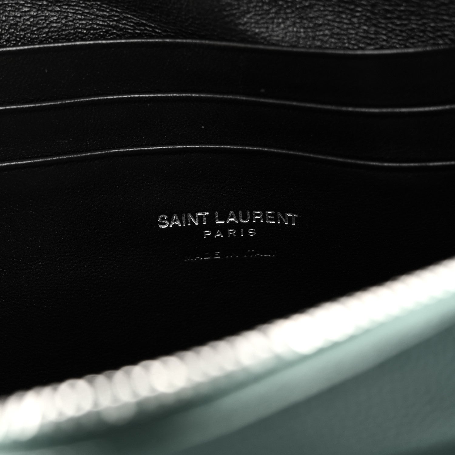 Saint Laurent Grain De Poudre Matelasse Monogram Mini Lou Camera Bag Green Field 6 of 11