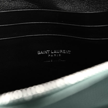 Saint Laurent Grain De Poudre Matelasse Monogram Mini Lou Camera Bag Green Field 6 of 11