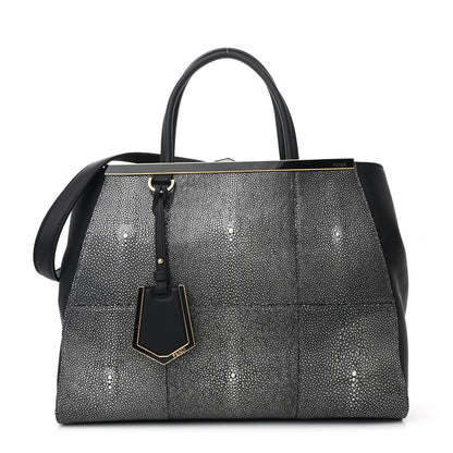 Fendi Stingray Regular 2Jours Tote Black 1 of 11
