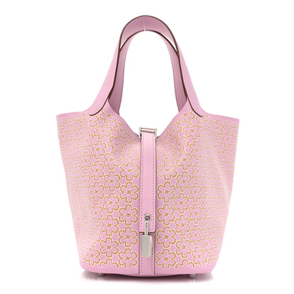 Hermes Swift Lucky Daisy Picotin Lock 18 PM Mauve Sylvestre 1 of 10