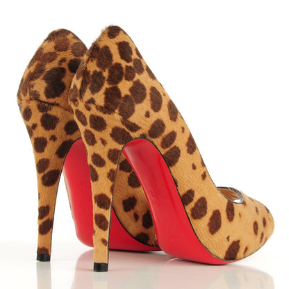 Christian Louboutin Calf Hair Leopard Lady Claude 120 Pumps 35.5 4 of 7
