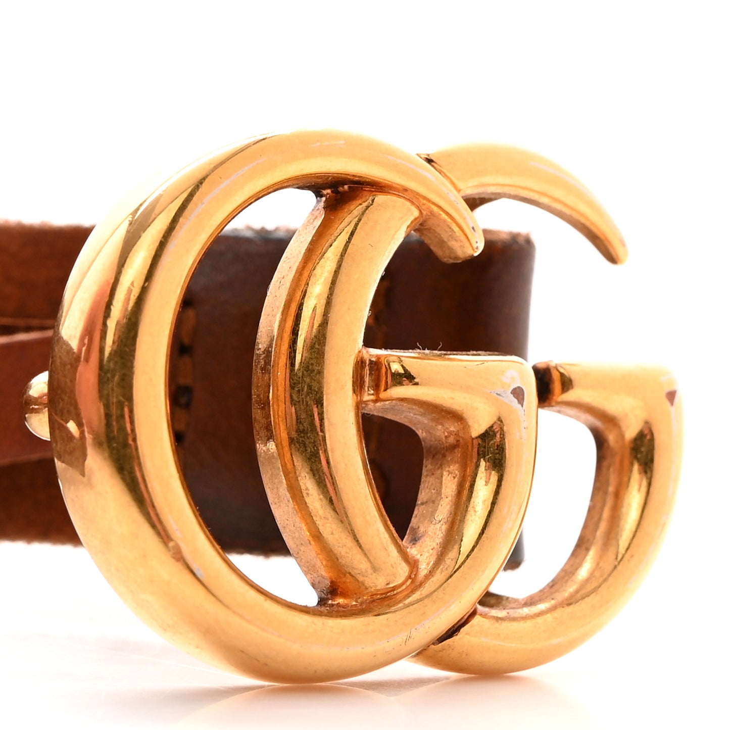 Faded Calfskin Double G 20mm Belt 95 38 Cuir