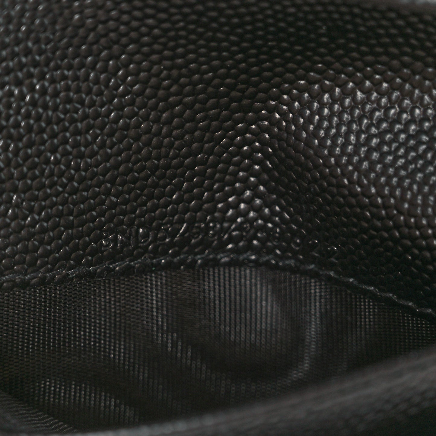 Grain De Poudre Matelasse Chevron Monogram Zipped Card Case Black
