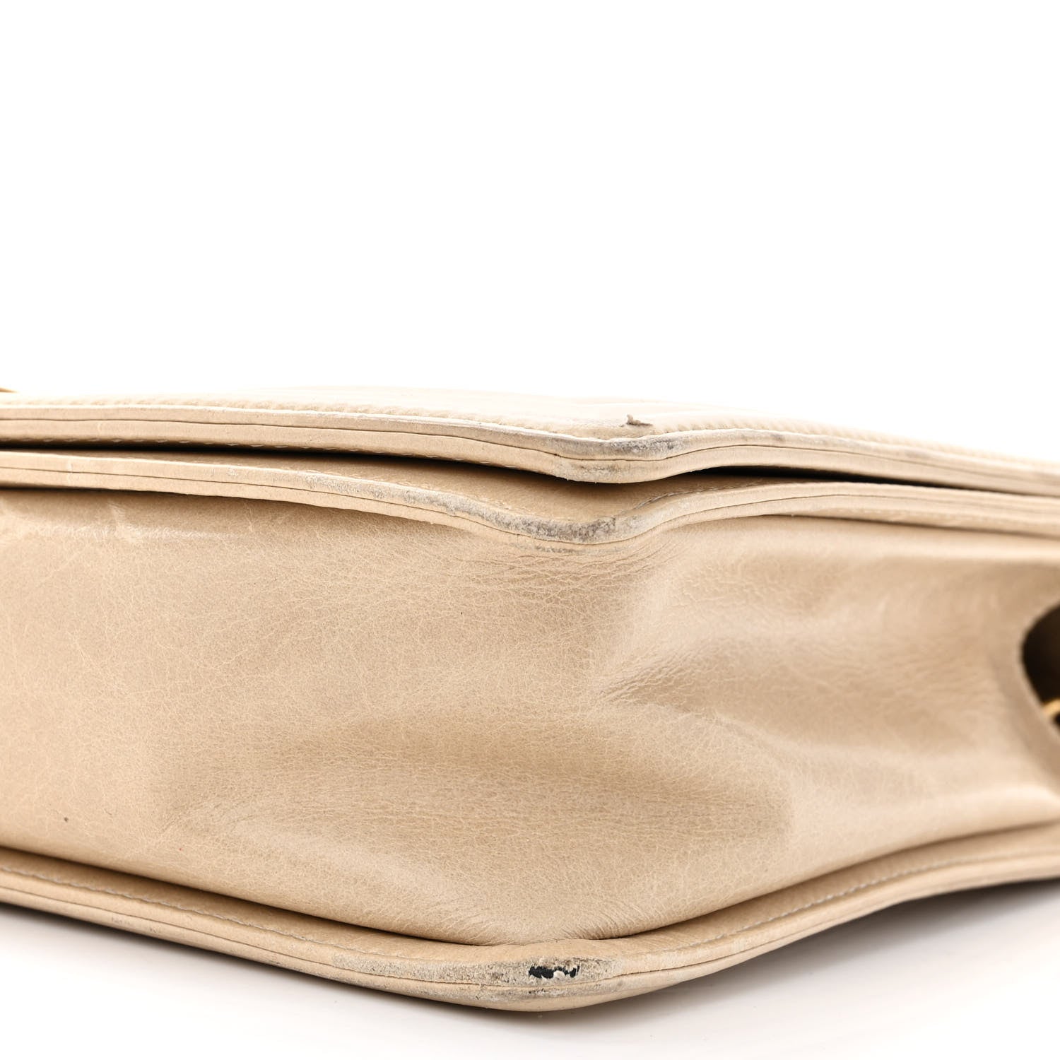 Chanel Glazed Calfskin Quilted Large Boy Flap Beige 10 of 19