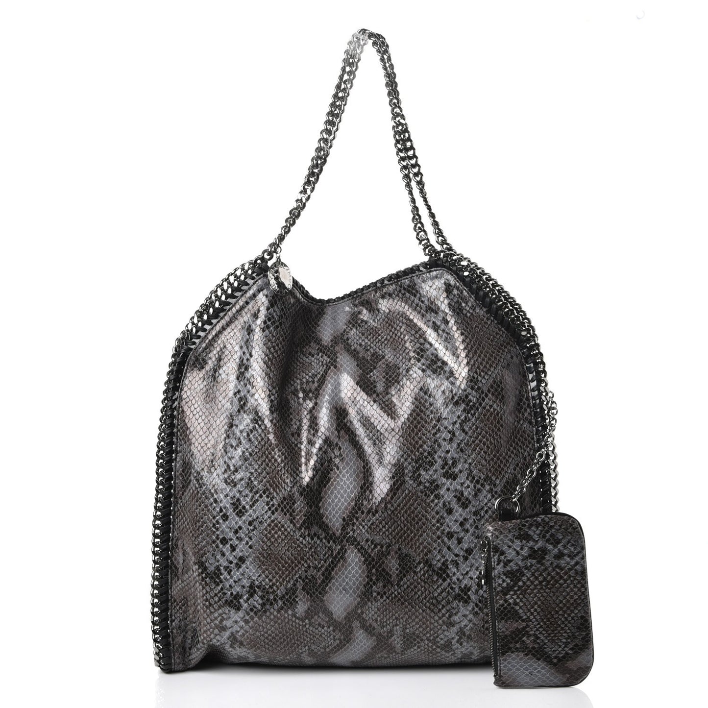 Eco Python Big Falabella Tote Dark Grey