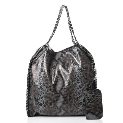 Stella McCartney Eco Python Big Falabella Tote Dark Grey 3 of 9