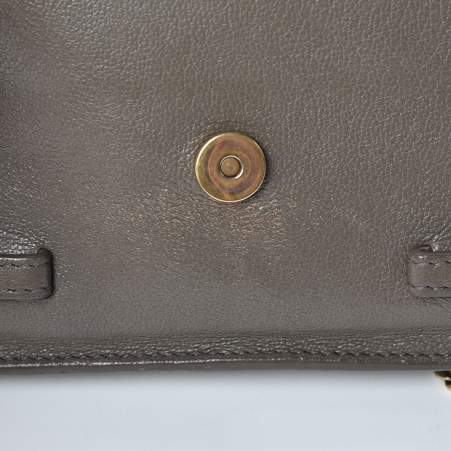 Lambskin PS1 Large Chain Wallet Smoke