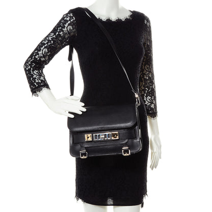 Proenza Schouler Leather PS11 Classic Shoulder Bag Old Matt Black 2 of 10