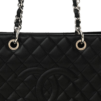 Chanel Caviar Quilted Grand Shopping Tote GST Black 8 of 11