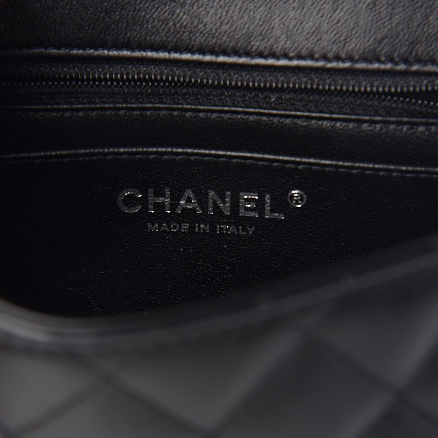 Chanel Lambskin Quilted Mini Square Flap Black 6 of 10