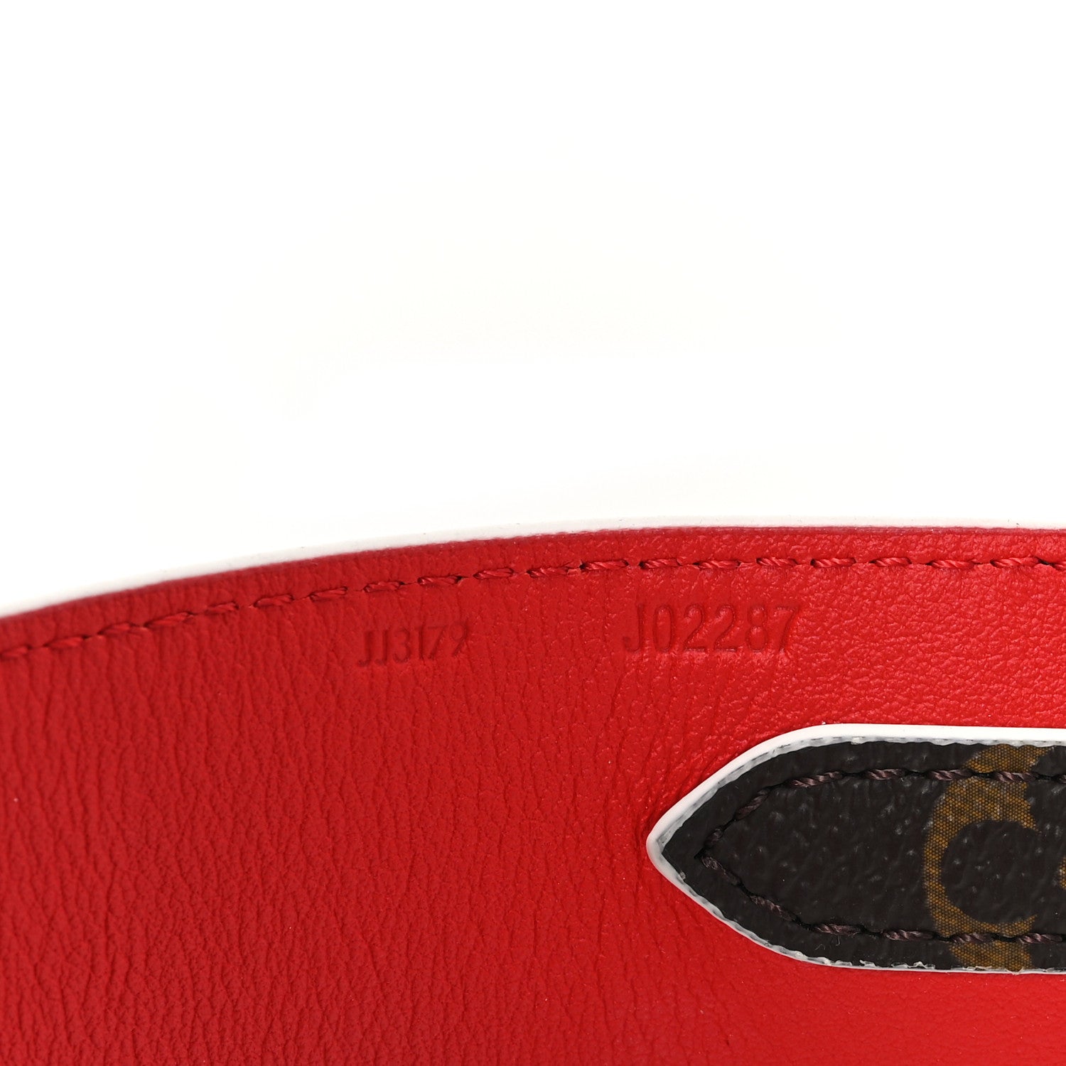 Louis Vuitton Monogram Bandouliere Shoulder Strap Red 4 of 5