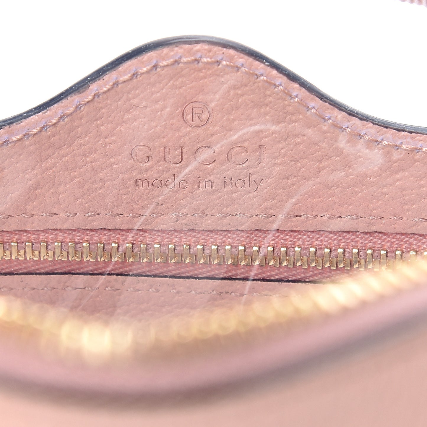 Vinyl Web Mini Ophidia Transparent Shoulder Bag Perfect Pink