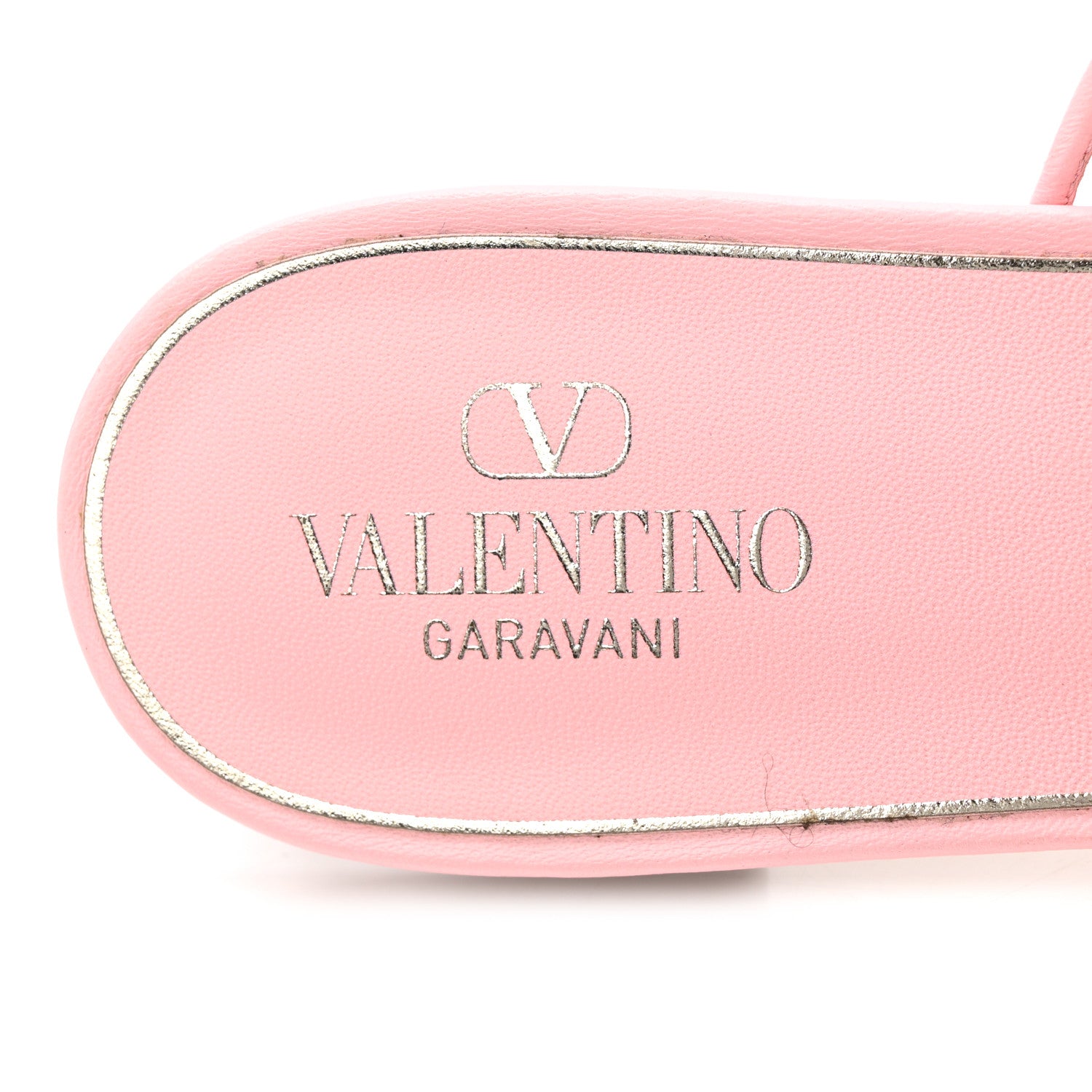 Valentino Garavani Rockstud PVC Caged Flat Slide Sandals 39.5  Pink 6 of 10