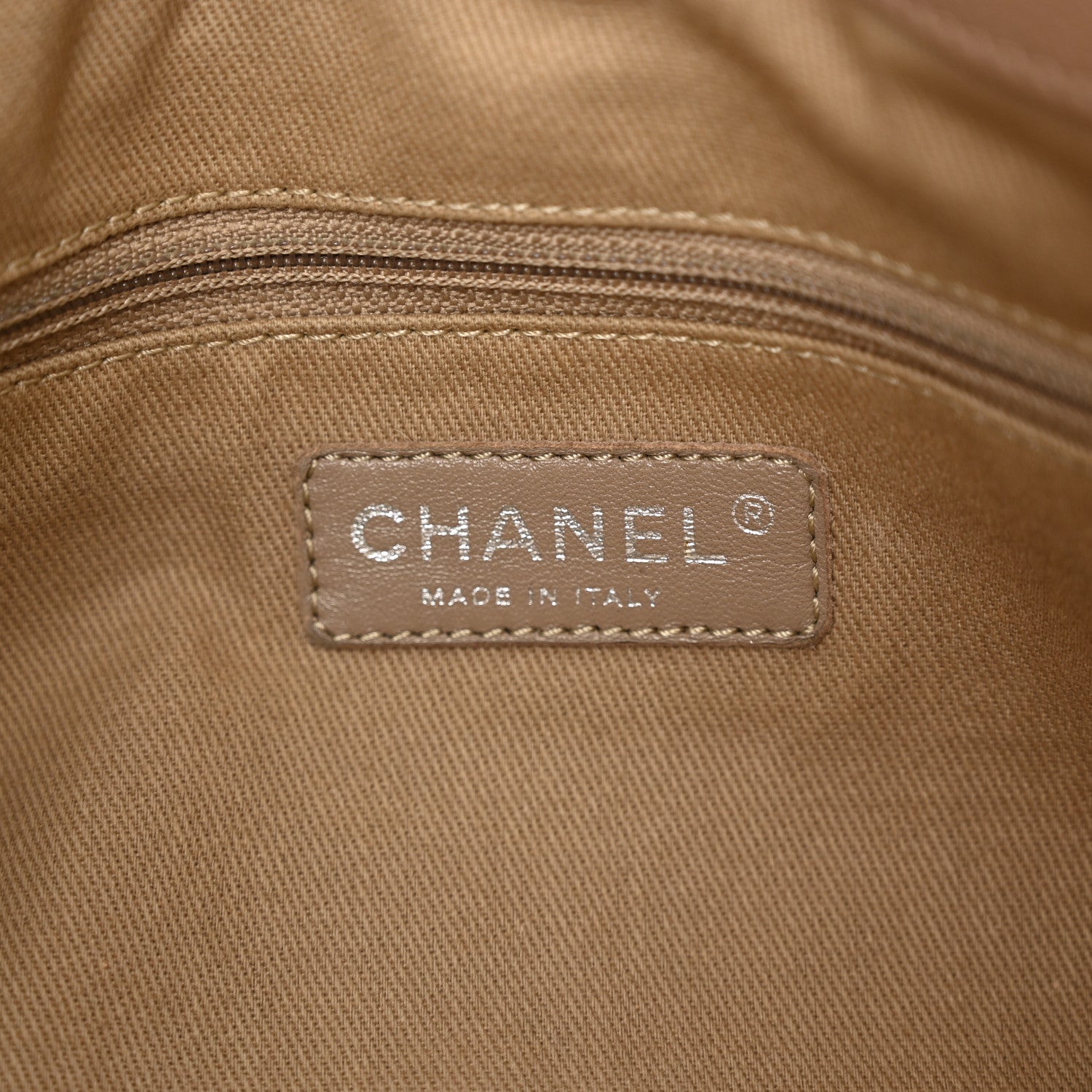 Chanel Caviar Quilted Timeless CC Soft Tote Beige 6 of 10