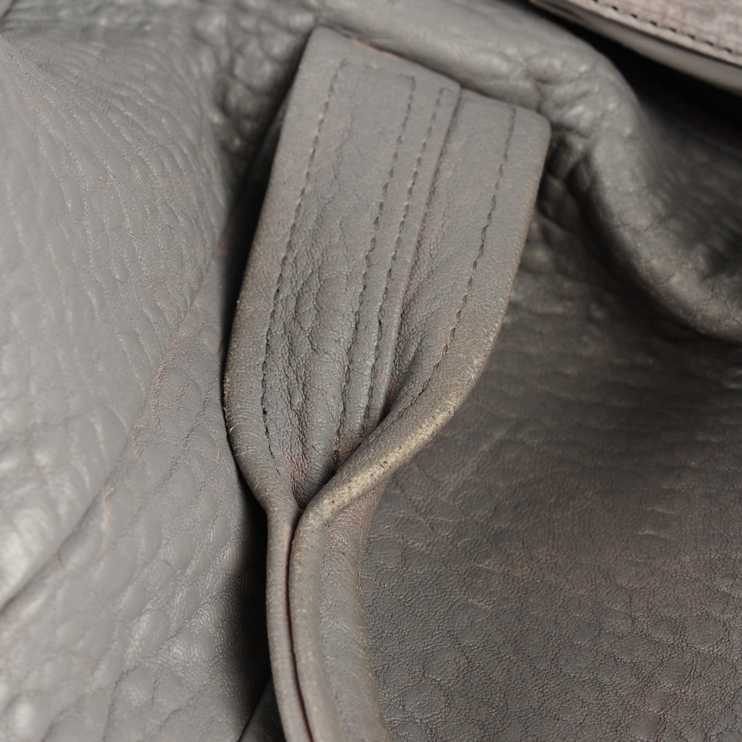 Alexander Wang Pebbled Lambskin Rocco Oyster Silver Hardware 14 of 14