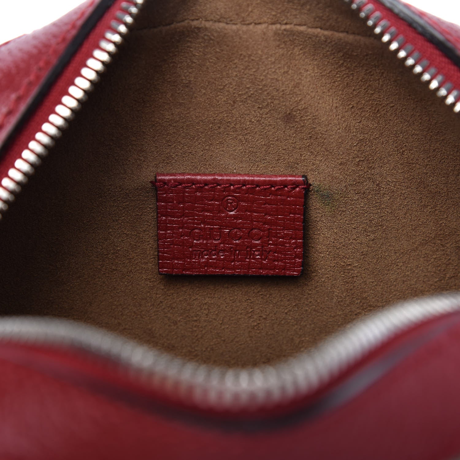 Gucci GG Supreme Monogram Tian Web Small Camera Bag Beige Multicolor Red 8 of 10