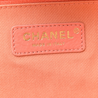 Chanel Mixed Fibers Calfskin Striped Medium Deauville Tote Light Pink 6 of 13