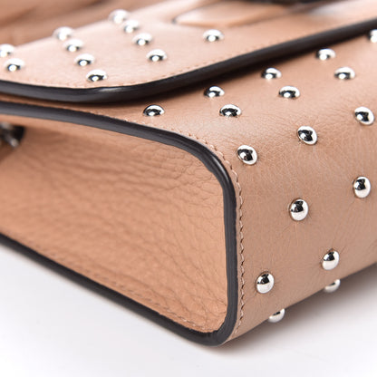 Gucci Calfskin Studded Small Miss Bamboo Shoulder Bag Camelia 6 of 10