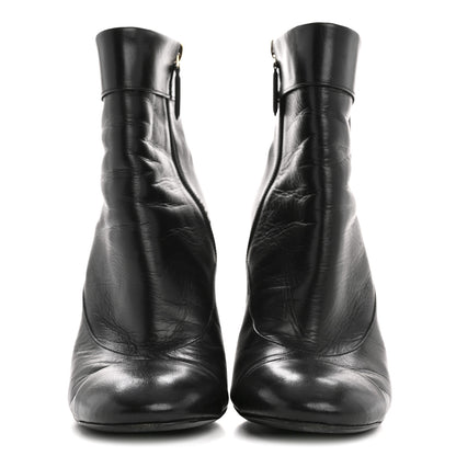 Chanel Goatskin Pearl Cap Toe Boots 38.5 Black 3 of 10